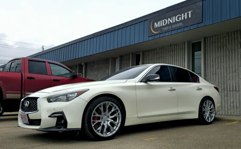 2021 Infiniti Q50 build by Midnight Tire & Wheel